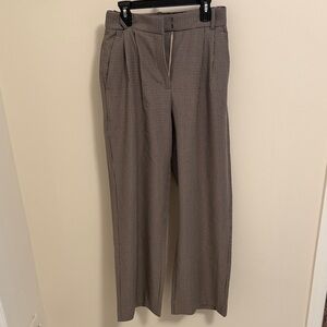 Abercrombie & Fitch Brown Checkered Trousers